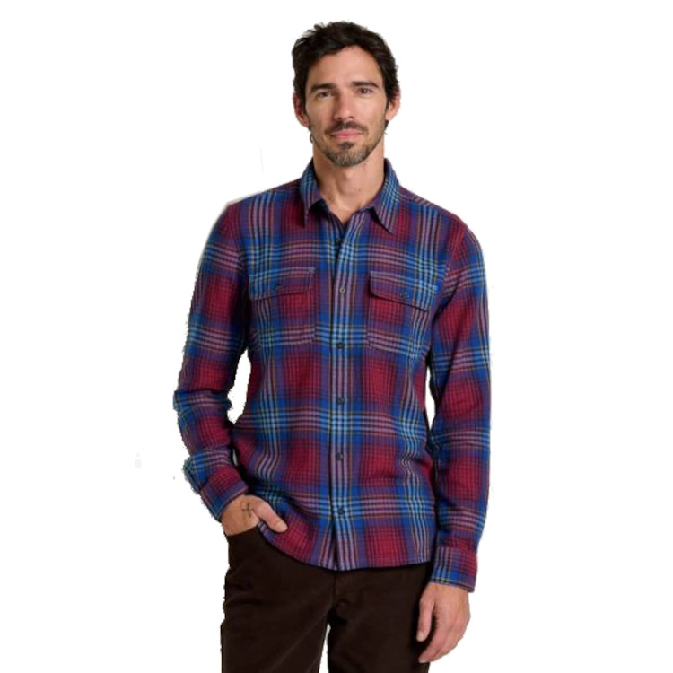 Toad & Co Creekwater/Indigo Flannel Long Sleeve Shirt - Men's - Image 5
